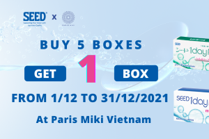 Buy 5 boxes Get 1 box - SEED contact lens promotion