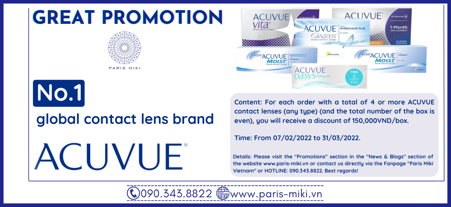 ACUVUE promotion - March 2022